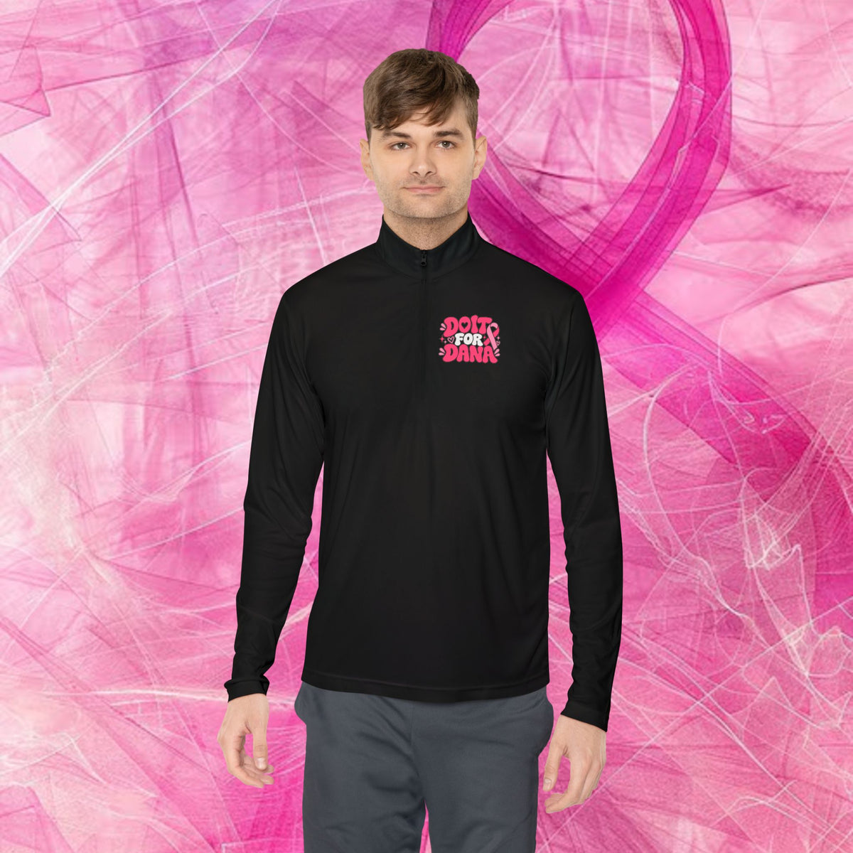 'Do it For Dana' Quarter-Zip Pullover — "No One Fights Alone"