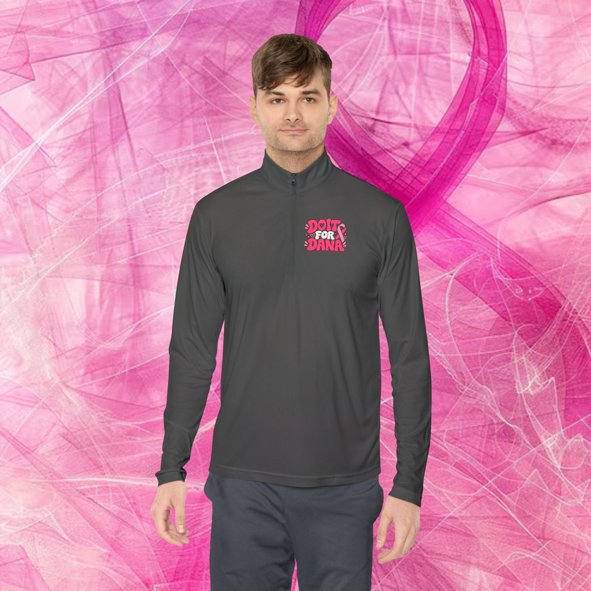 'Do it For Dana' Quarter-Zip Pullover — "No One Fights Alone"