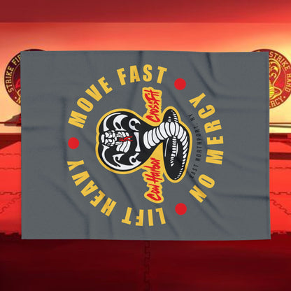 Lift Heavy, Move Fast, No Mercy Arctic Fleece Blanket