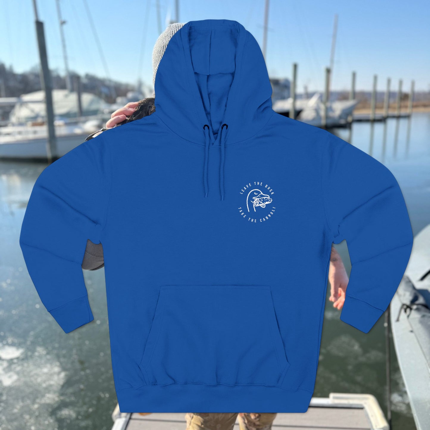 Embroidered LTD Three-Panel Fleece Hoodie