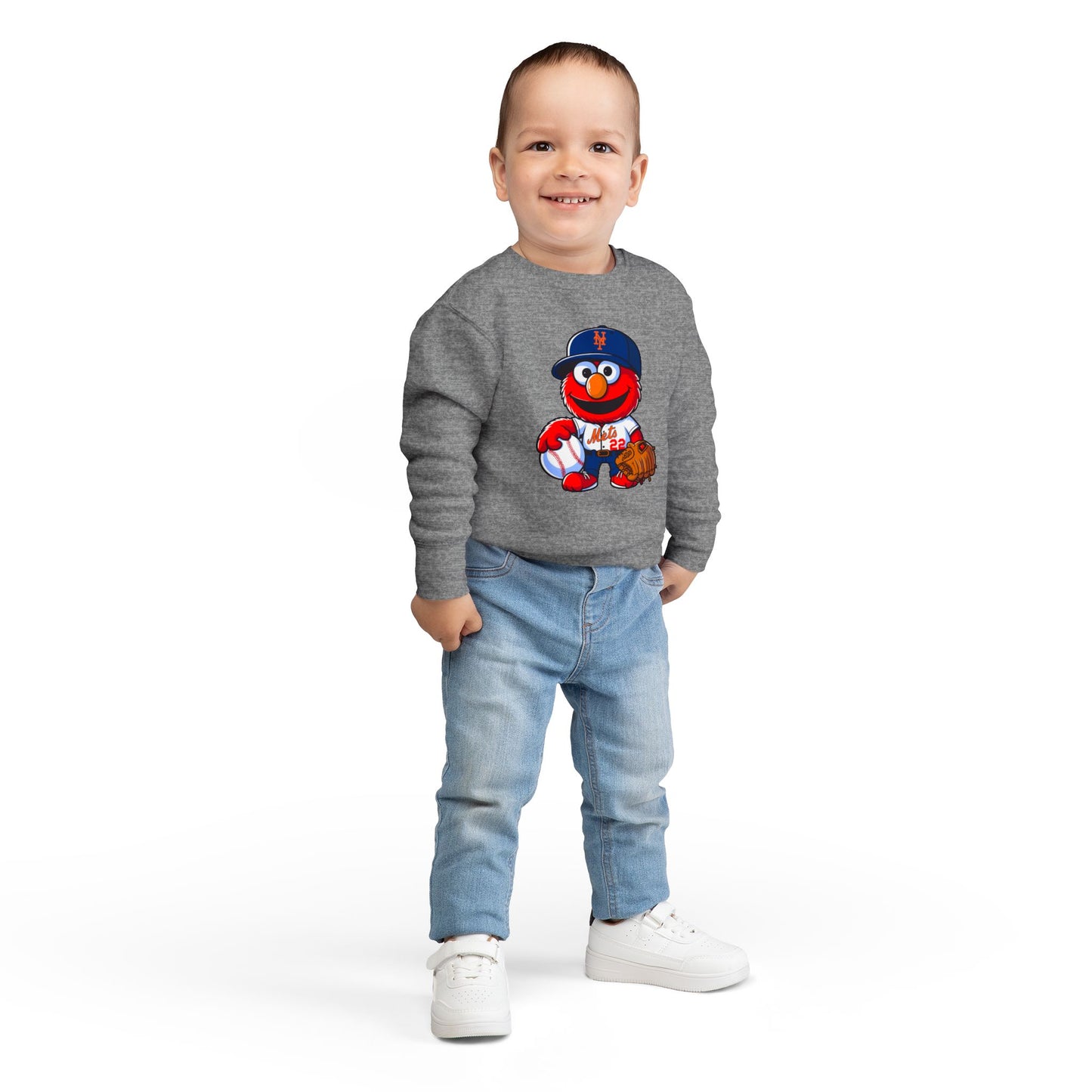 Cute Baseball Crewneck for Kids