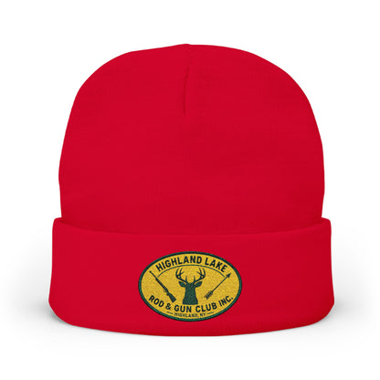 Embroidered Knit Beanie — Highland Lake Rod & Gun Club