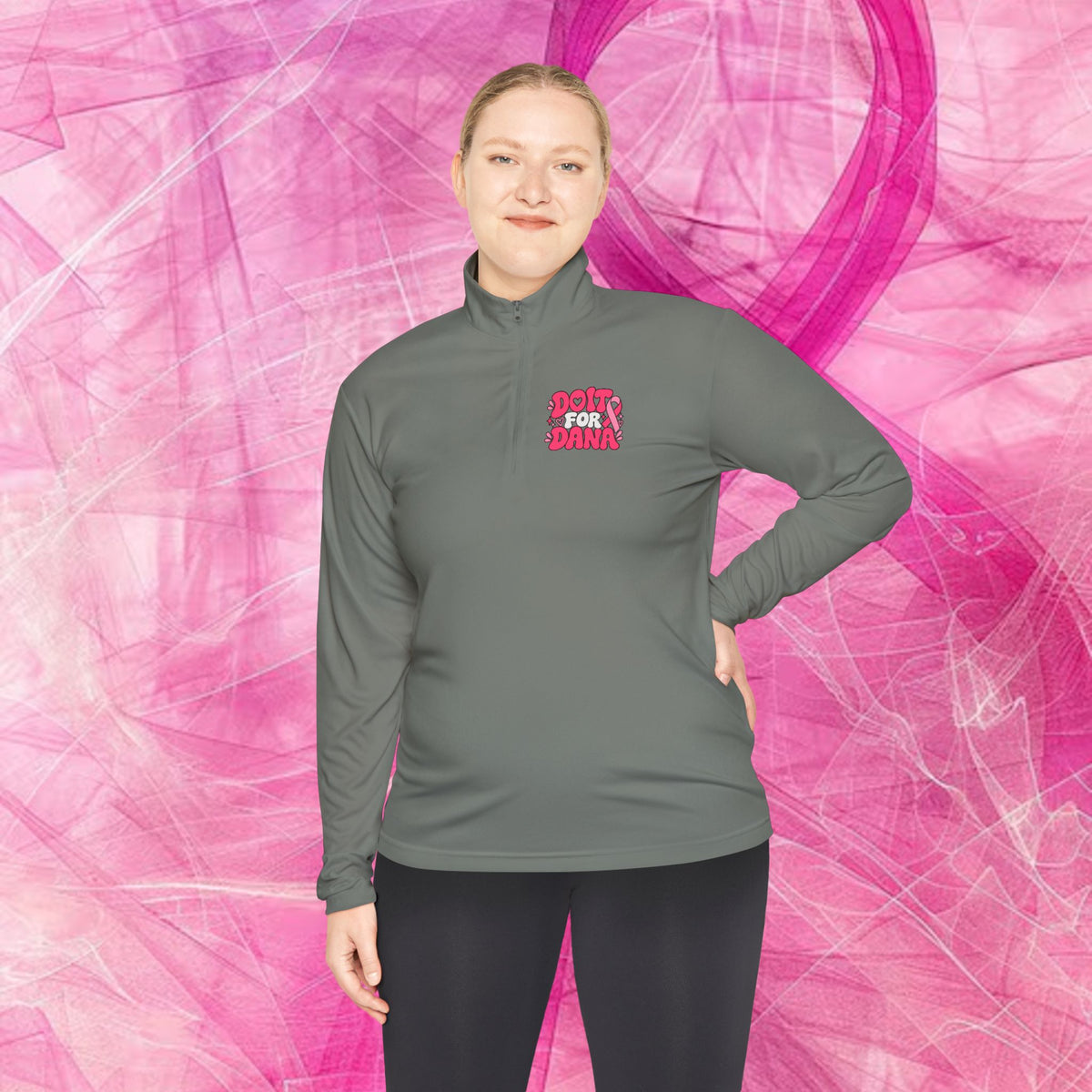 'Do it For Dana' Quarter-Zip Pullover — "No One Fights Alone"