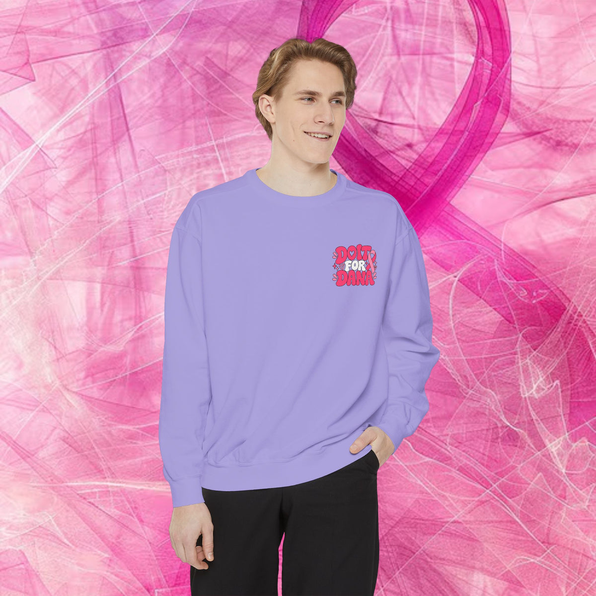 'Do it for Dana' Crewneck Sweatshirt — 'Nobody Fights Alone'