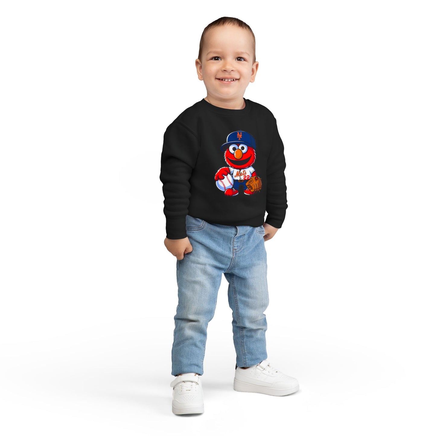 Cute Baseball Crewneck for Kids