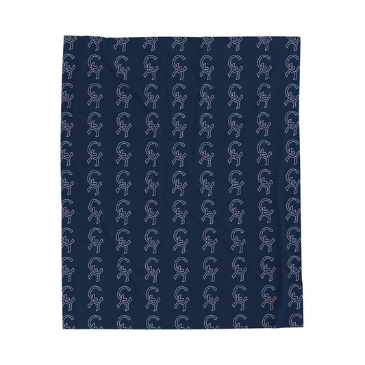 Bronx Bomber Cozy Velveteen Plush Blanket