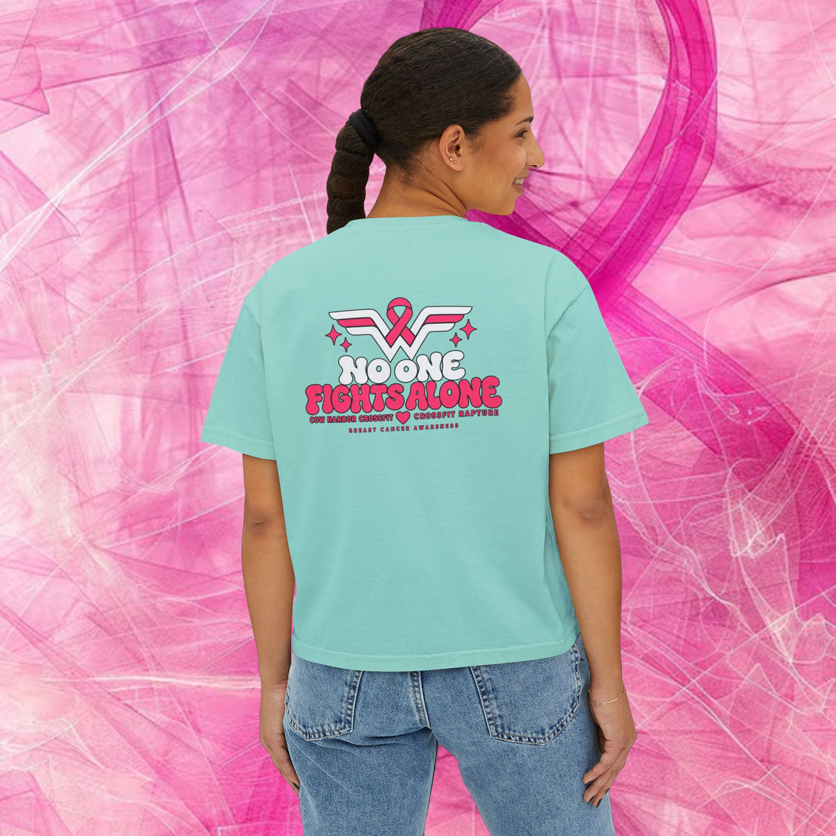 'Do It for Dana' Boxy Tee — "No One Fights Alone"