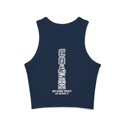 Coaches Micro Rib Racer Tank Top
