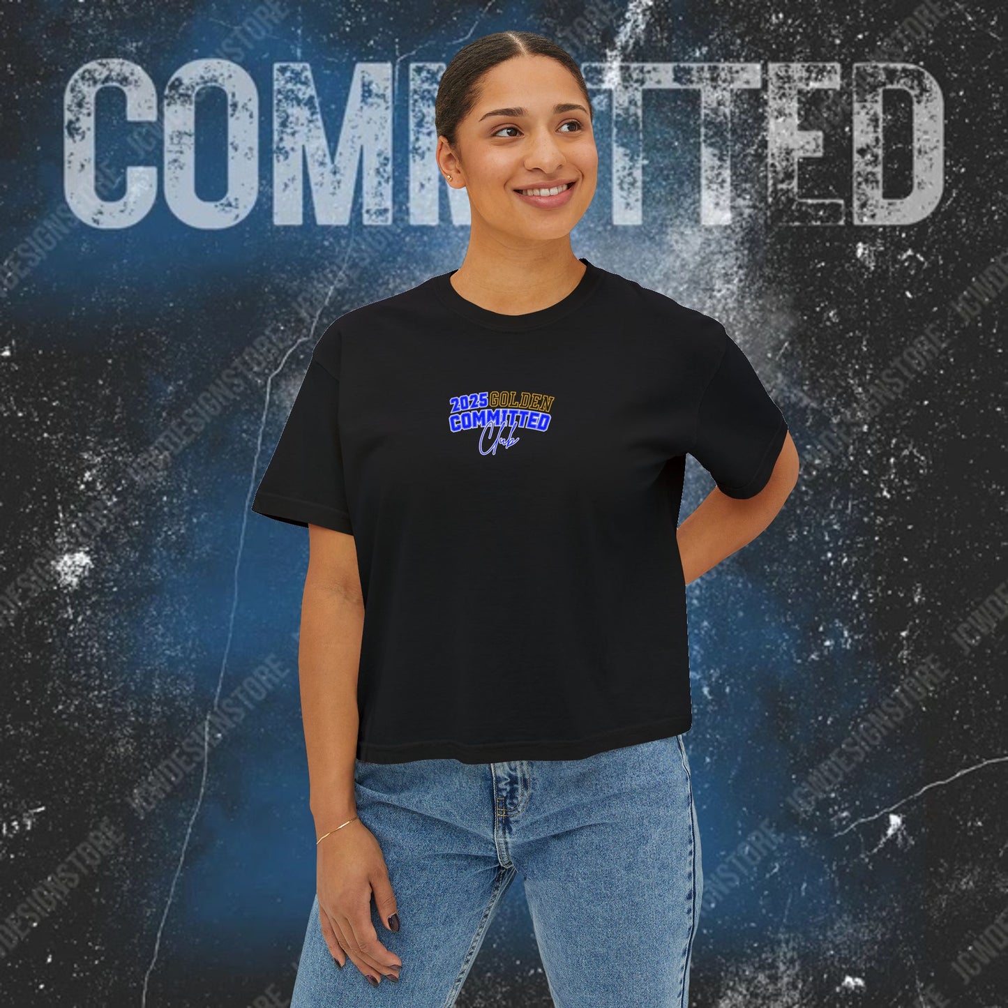 GOLDEN Women's Boxy Tee - 2025 Committed Club
