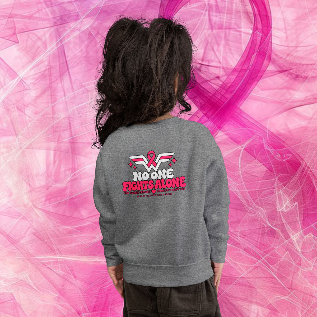 'Do It For Dana' Toddler Sweatshirt — 'No One Fights Alone'