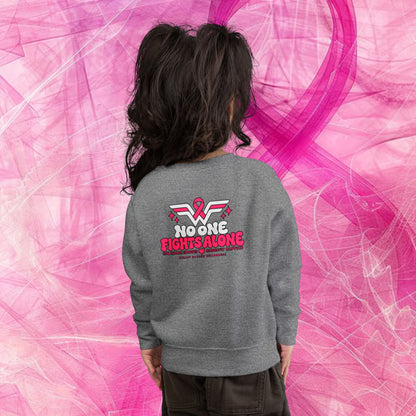 'Do It For Dana' Toddler Sweatshirt — 'No One Fights Alone'