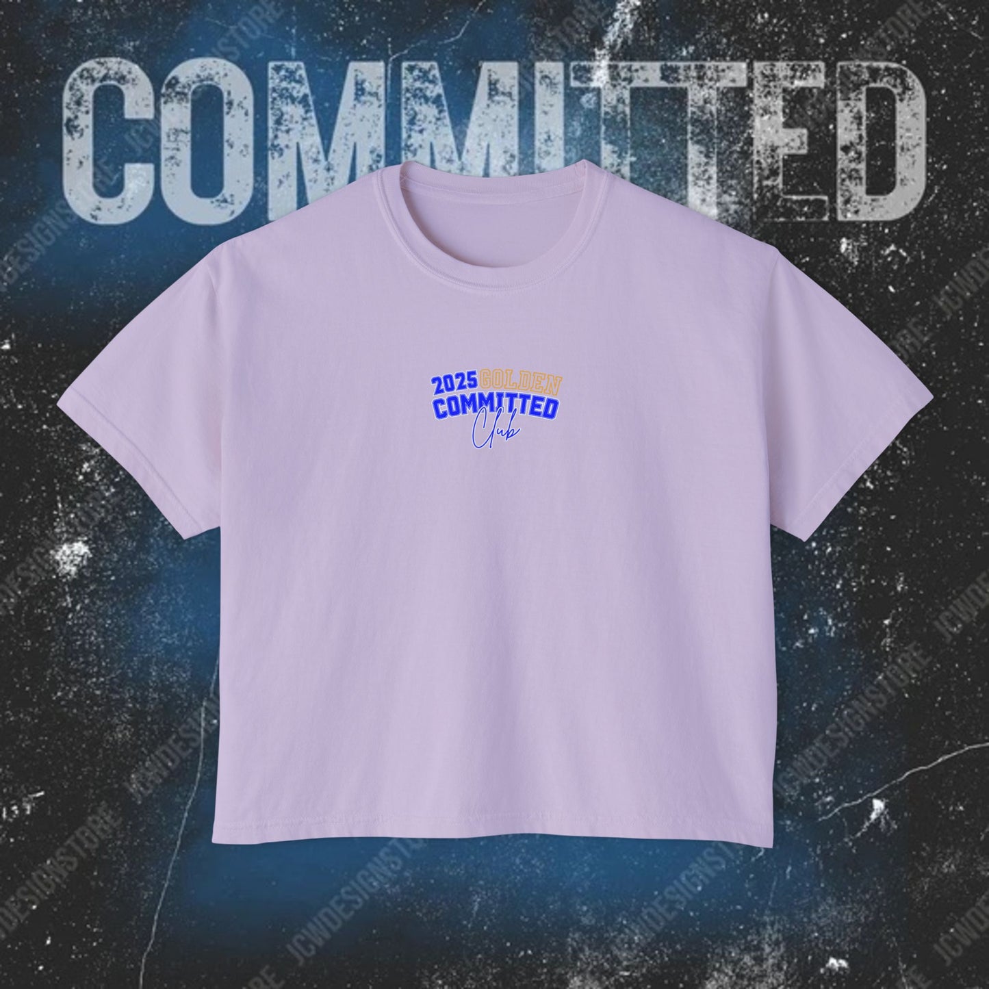GOLDEN Women's Boxy Tee - 2025 Committed Club