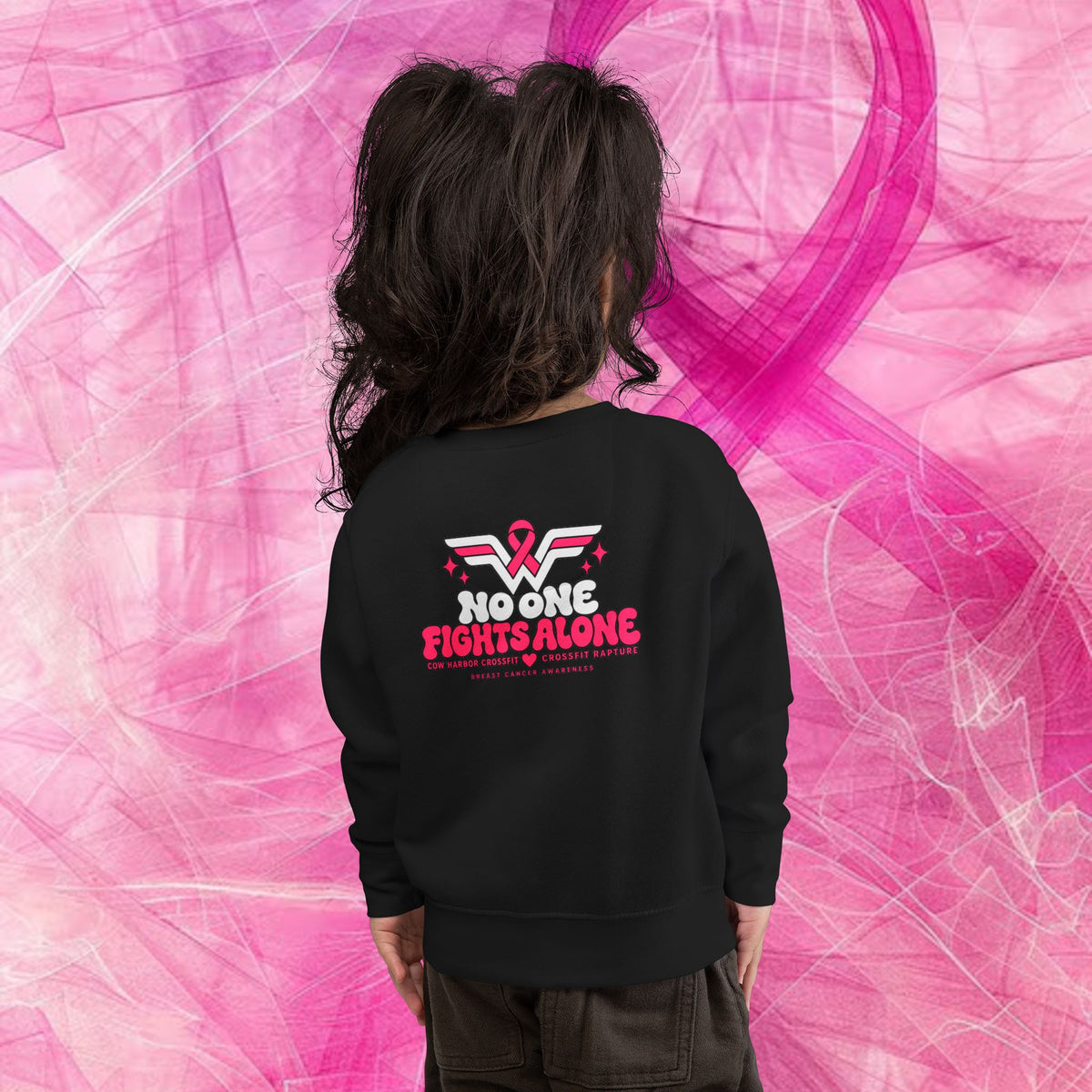 'Do It For Dana' Toddler Sweatshirt — 'No One Fights Alone'