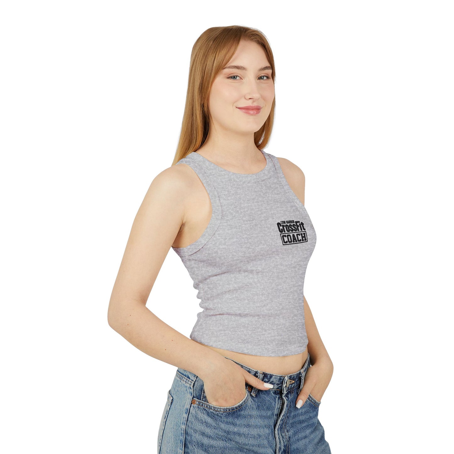 Coaches Micro Rib Racer Tank Top