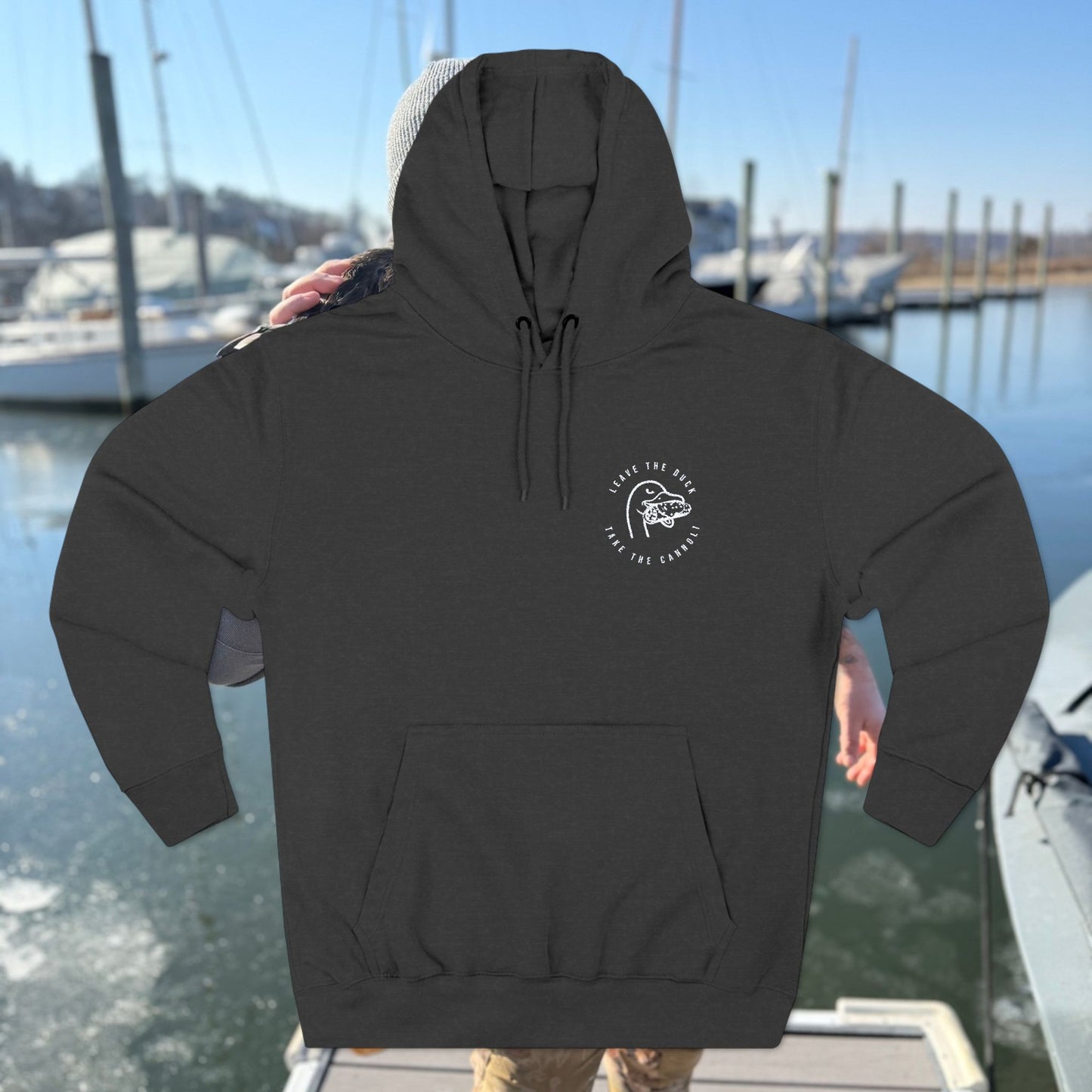 Embroidered LTD Three-Panel Fleece Hoodie