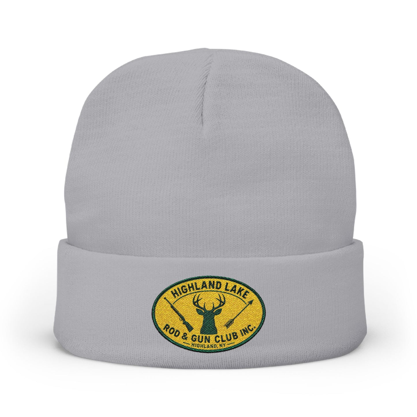 Embroidered Knit Beanie — Highland Lake Rod & Gun Club