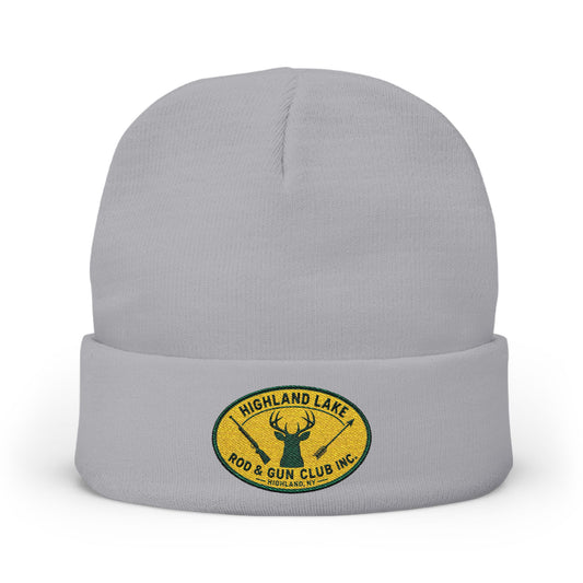 Embroidered Knit Beanie — Highland Lake Rod & Gun Club