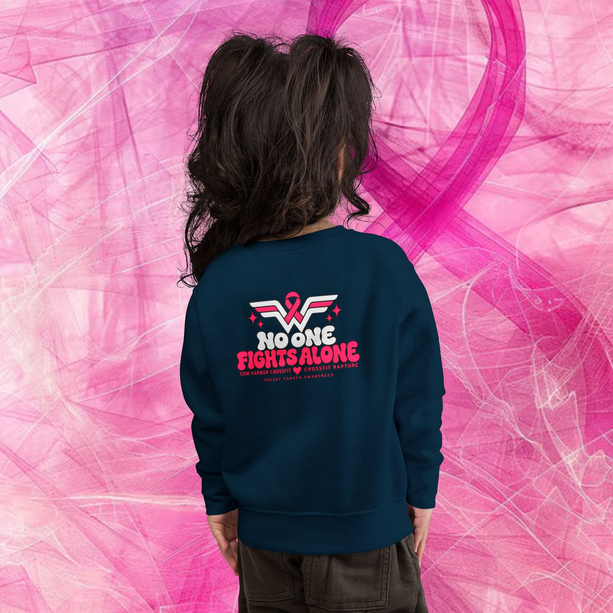 'Do It For Dana' Toddler Sweatshirt — 'No One Fights Alone'