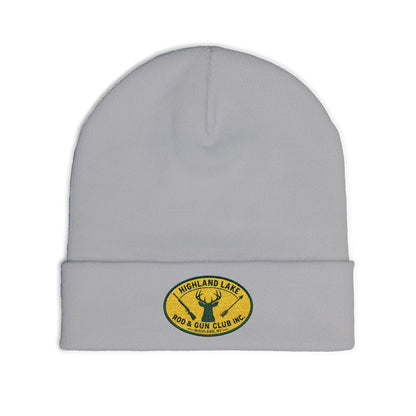 Embroidered Knit Beanie — Highland Lake Rod & Gun Club