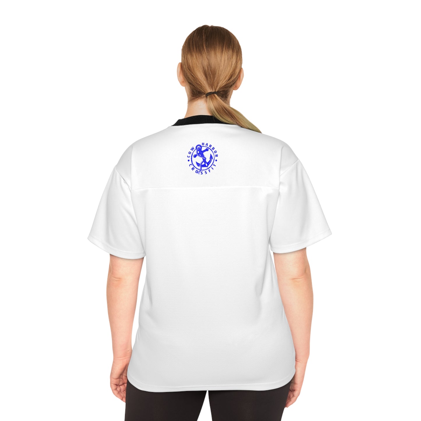 Bleed Blue Football Jersey in White