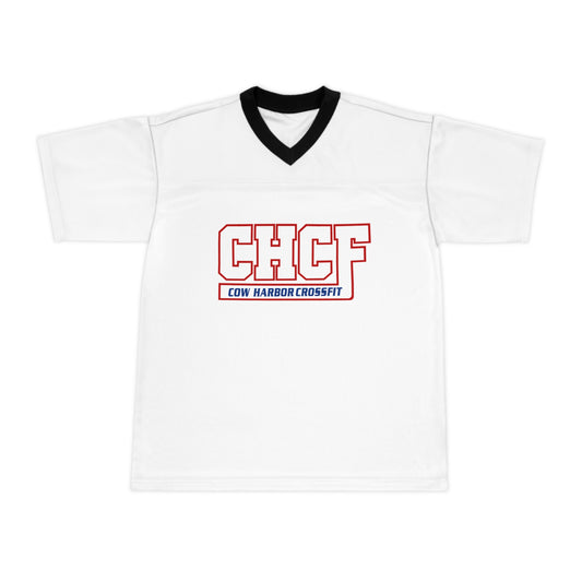 Bleed Blue Football Jersey in White