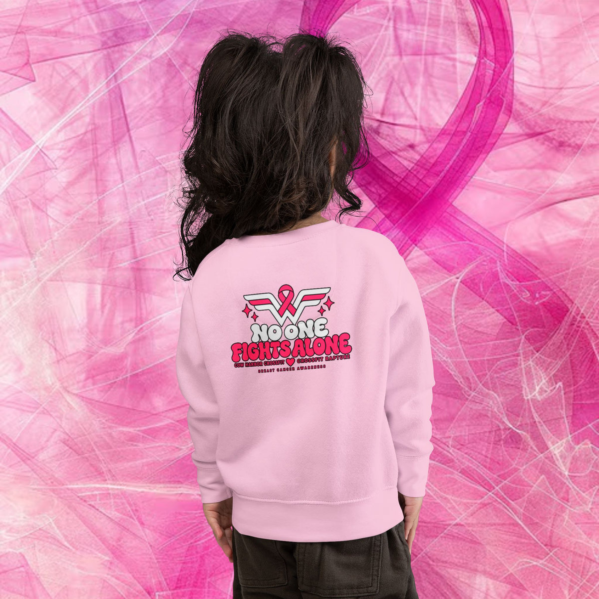 'Do It For Dana' Toddler Sweatshirt — 'No One Fights Alone'