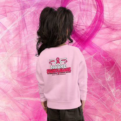'Do It For Dana' Toddler Sweatshirt — 'No One Fights Alone'