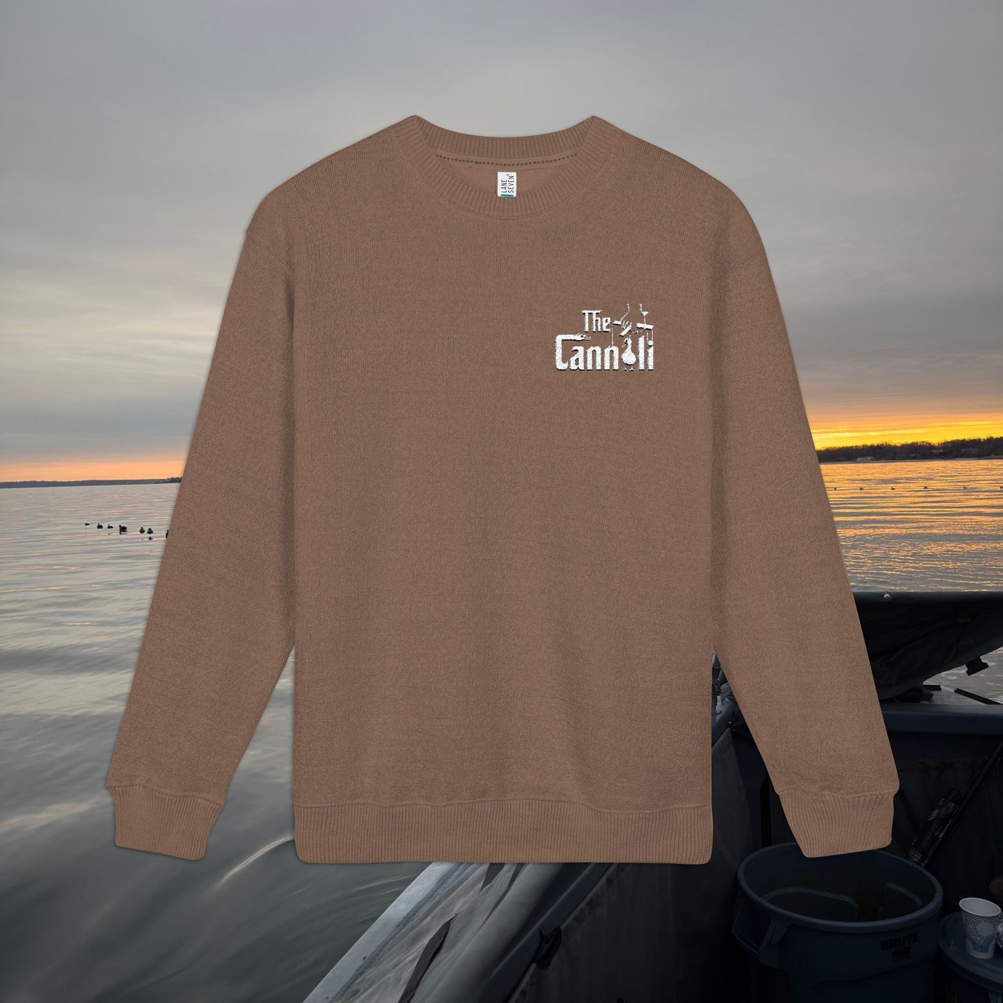 Embroidered Cannoli Crewneck Sweatshirt