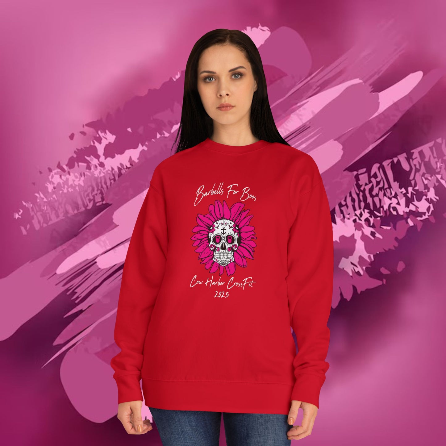 Barbells for Boos 2025 Skull Crew Sweatshirt