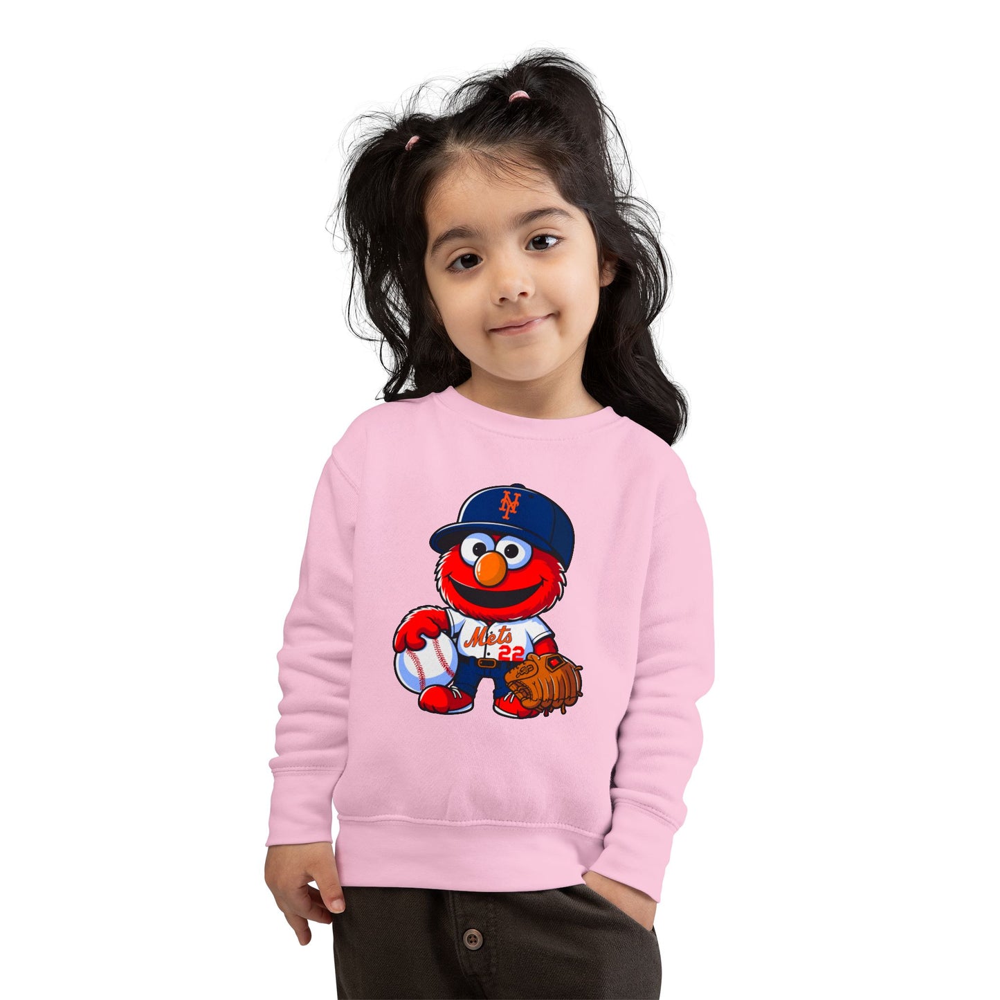 Cute Baseball Crewneck for Kids