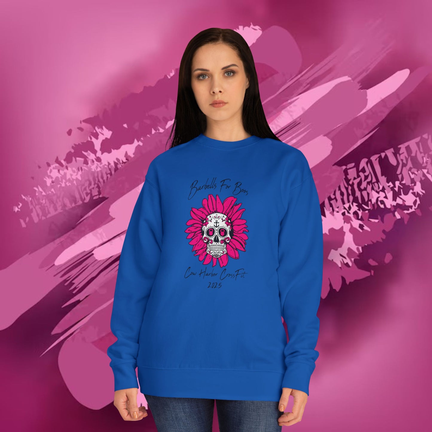 Barbells for Boos 2025 Skull Crew Sweatshirt