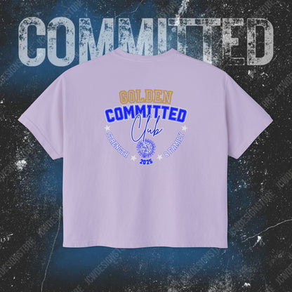GOLDEN Women's Boxy Tee - 2025 Committed Club