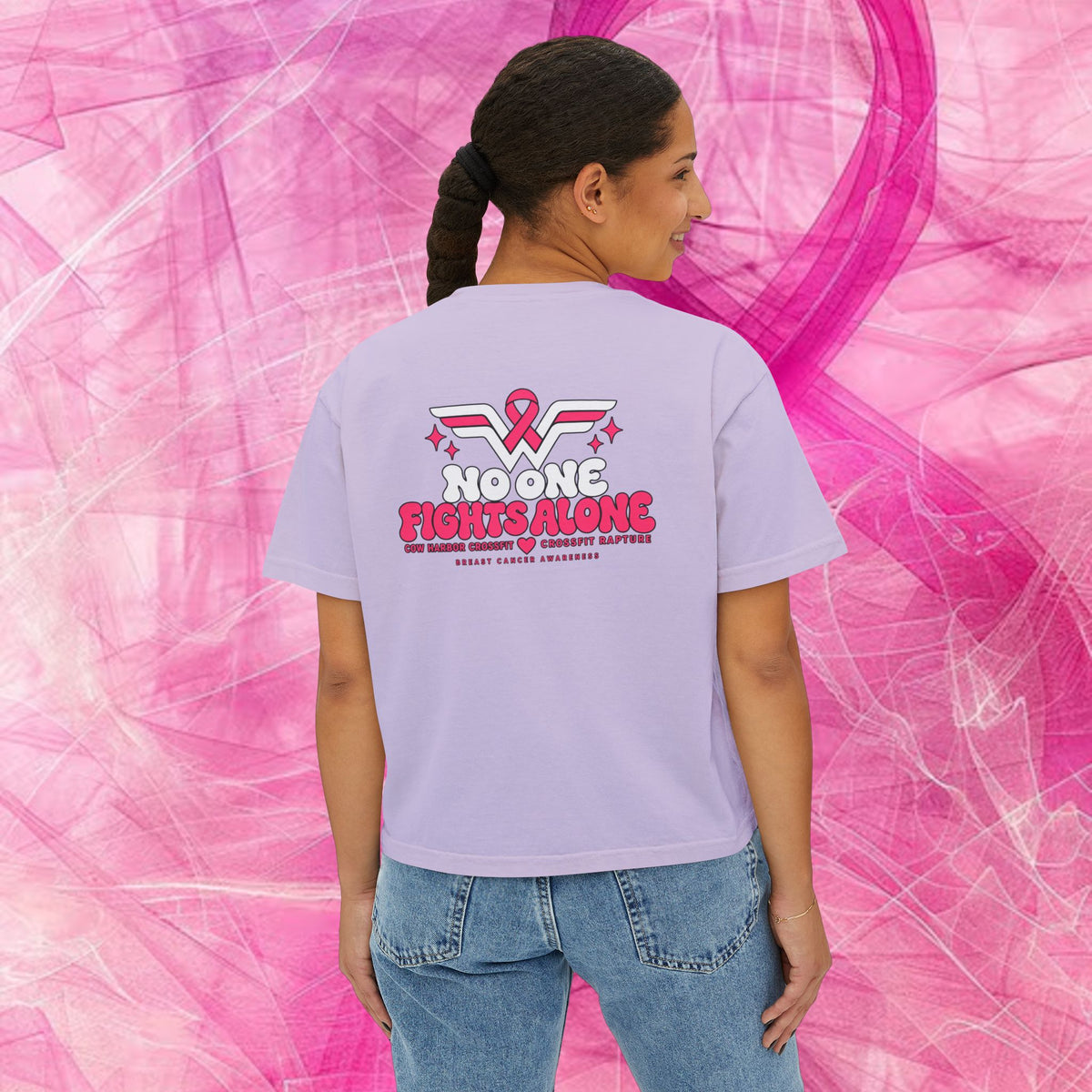 'Do It for Dana' Boxy Tee — "No One Fights Alone"