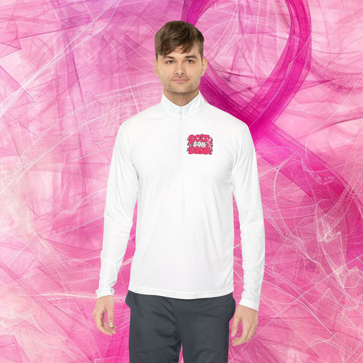 'Do it For Dana' Quarter-Zip Pullover — "No One Fights Alone"