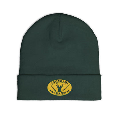 Embroidered Knit Beanie — Highland Lake Rod & Gun Club
