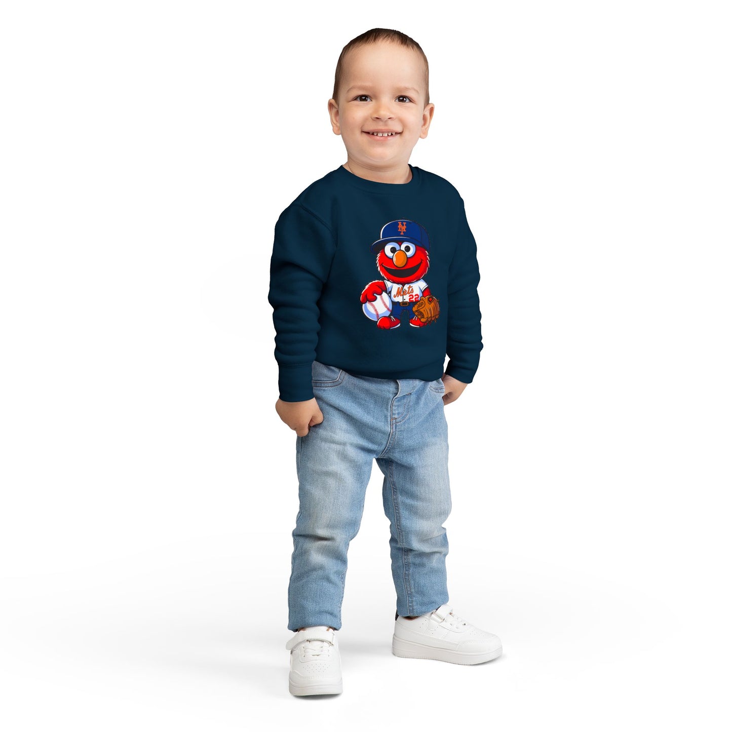 Cute Baseball Crewneck for Kids
