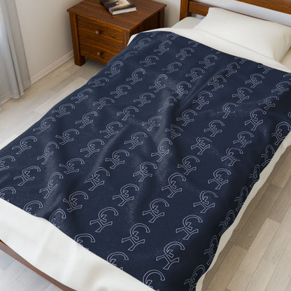 Bronx Bomber Cozy Velveteen Plush Blanket